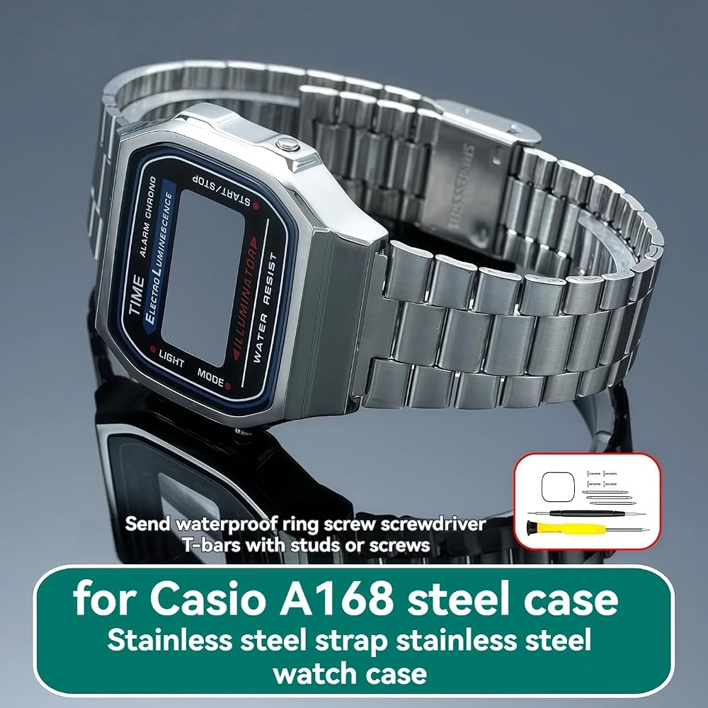 Amazon.com: A168 Metal Case Mod Kit for Casio 3298 Watch
